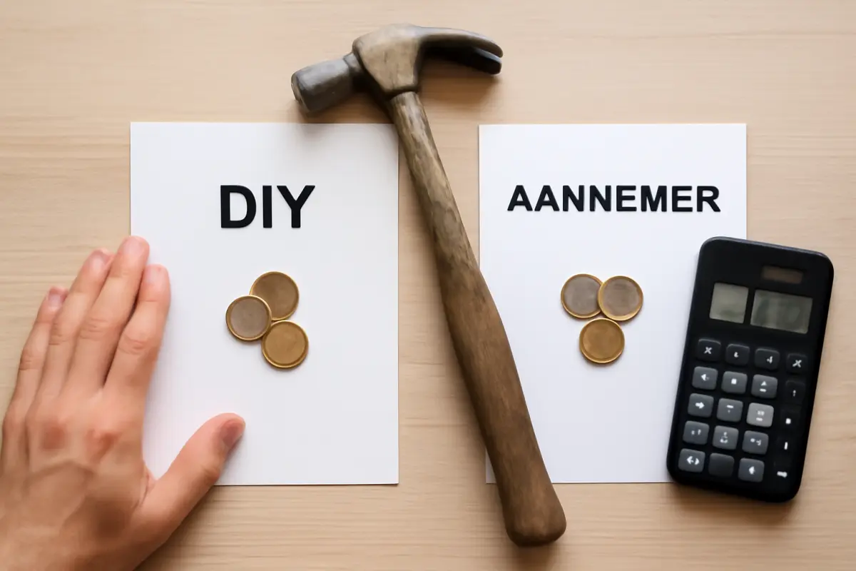 Kostenvergelijking DIY versus professionele aannemerskeuze binnenstedelijke renovatie