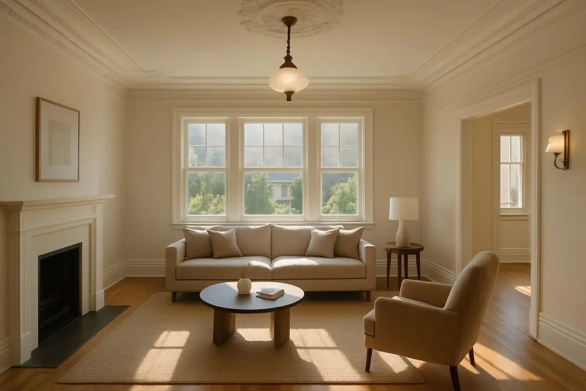 Sfeervol ingerichte kamer met historische details