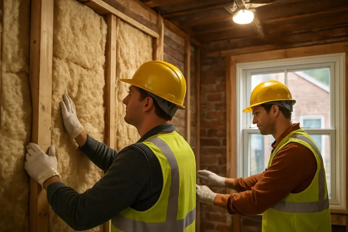 Installatie van energiezuinige materialen in de renovatie