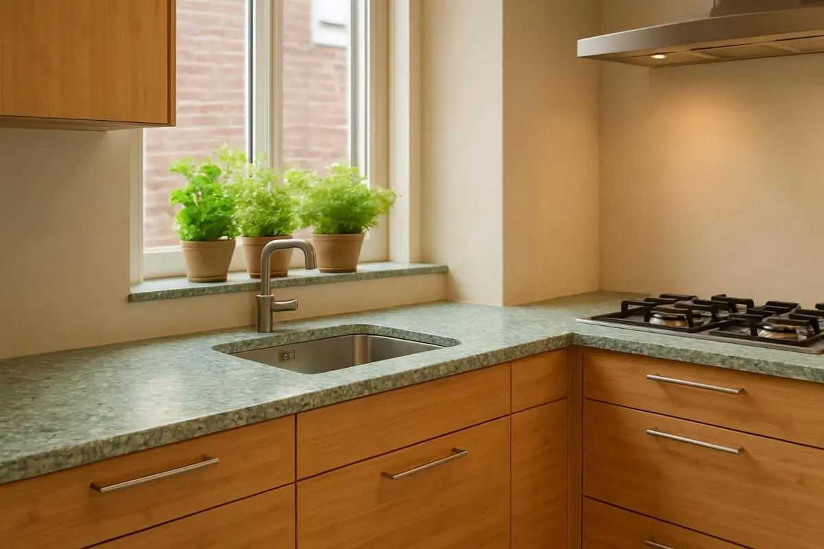 Moderne keuken met duurzame materialen